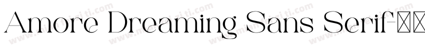 Amore Dreaming Sans Serif字体转换
